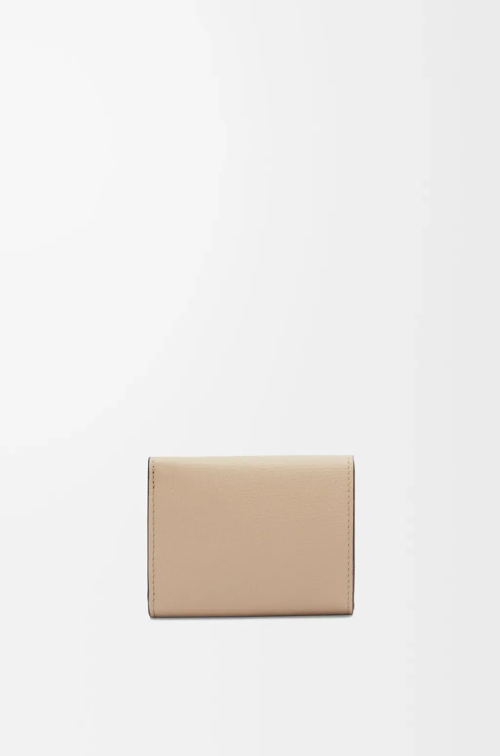 Anagram Trifold Wallet In Pebble Grained Calfskin