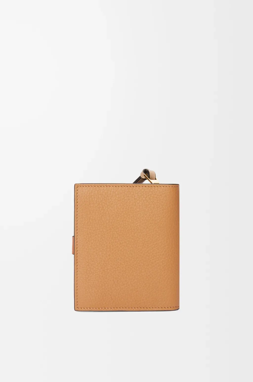 Compact Zip Wallet In Soft Grained Calfskin