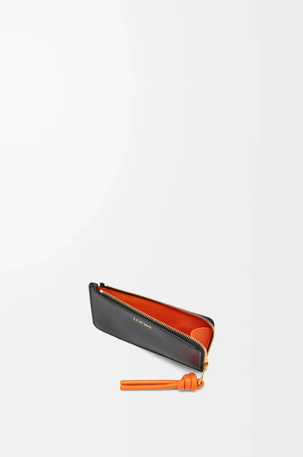 Knot Coin Cardholder In Shiny Nappa Calfskin