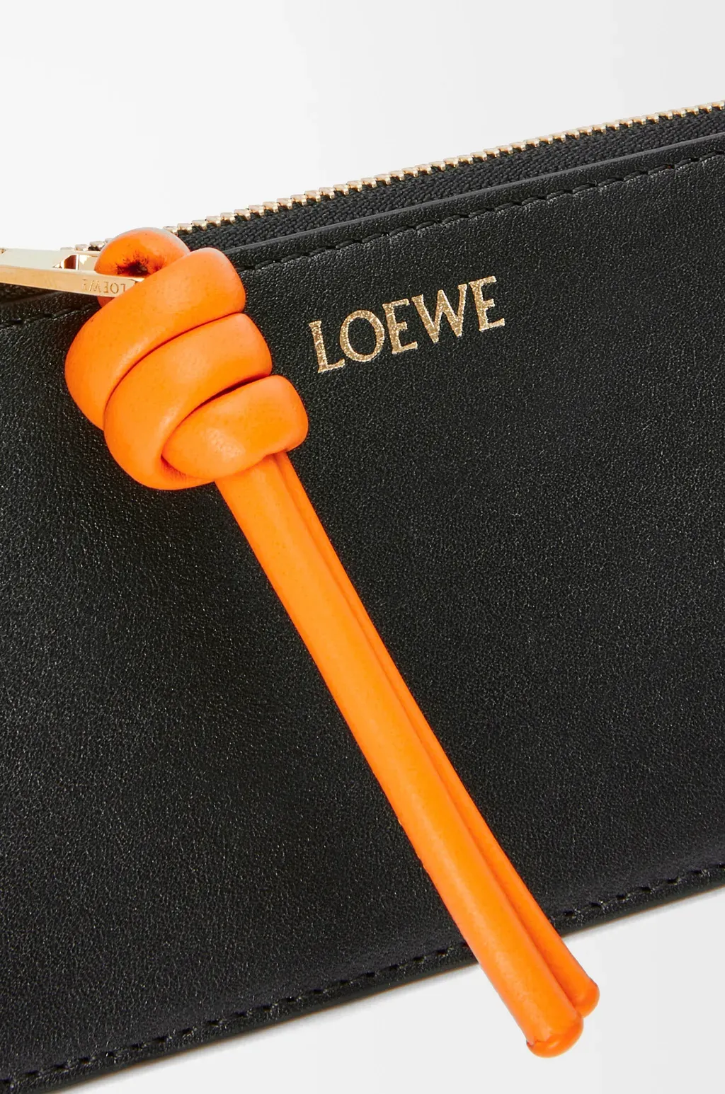 Knot Coin Cardholder In Shiny Nappa Calfskin