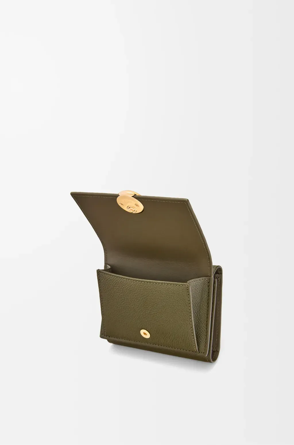 Pebble Trifold Wallet In Pebble Grain Calfskin