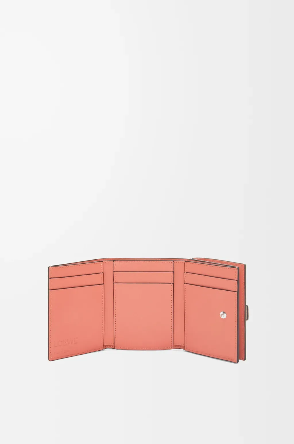 Trifold Wallet In Soft Grained Calfskin