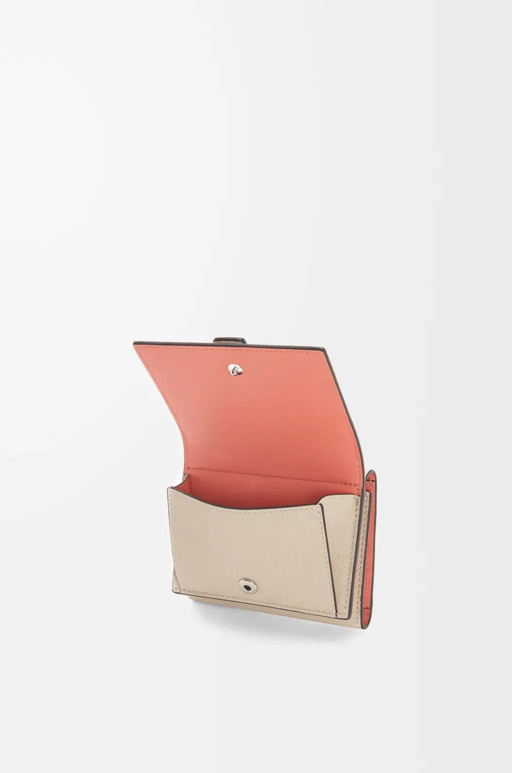 Trifold Wallet In Soft Grained Calfskin