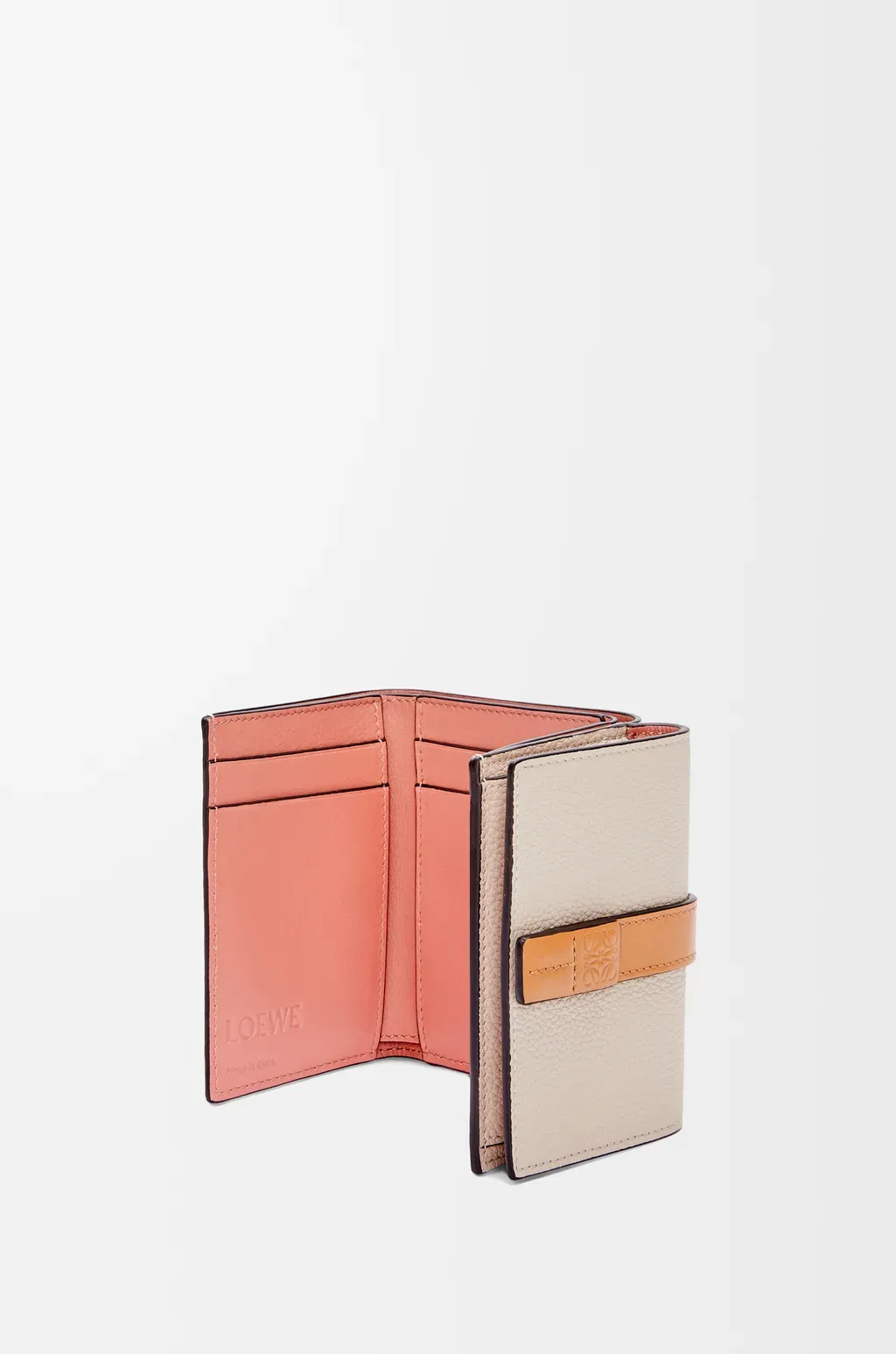 Trifold Wallet In Soft Grained Calfskin