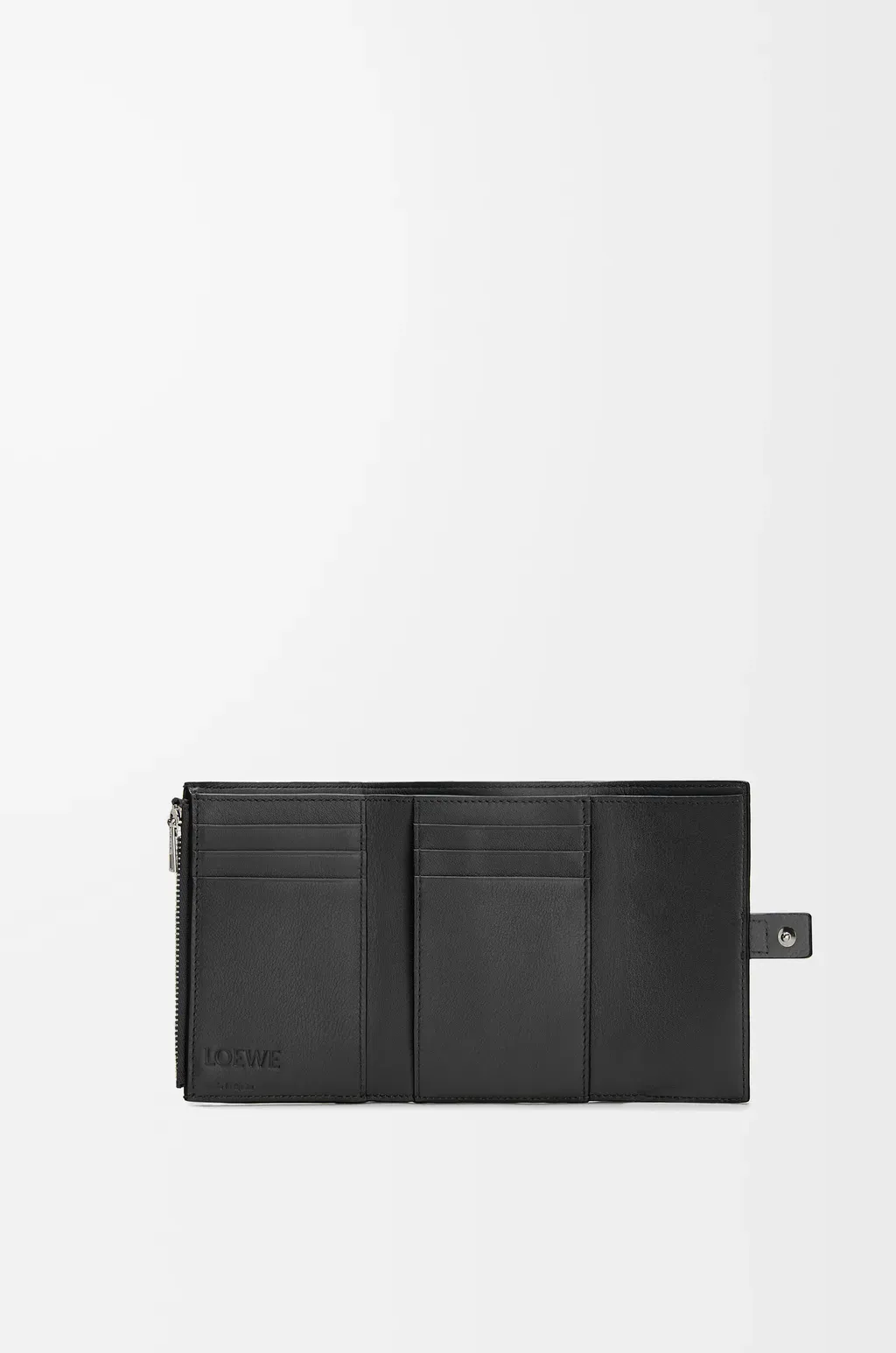 Small Vertical Wallet In Soft Grained Calfskin
