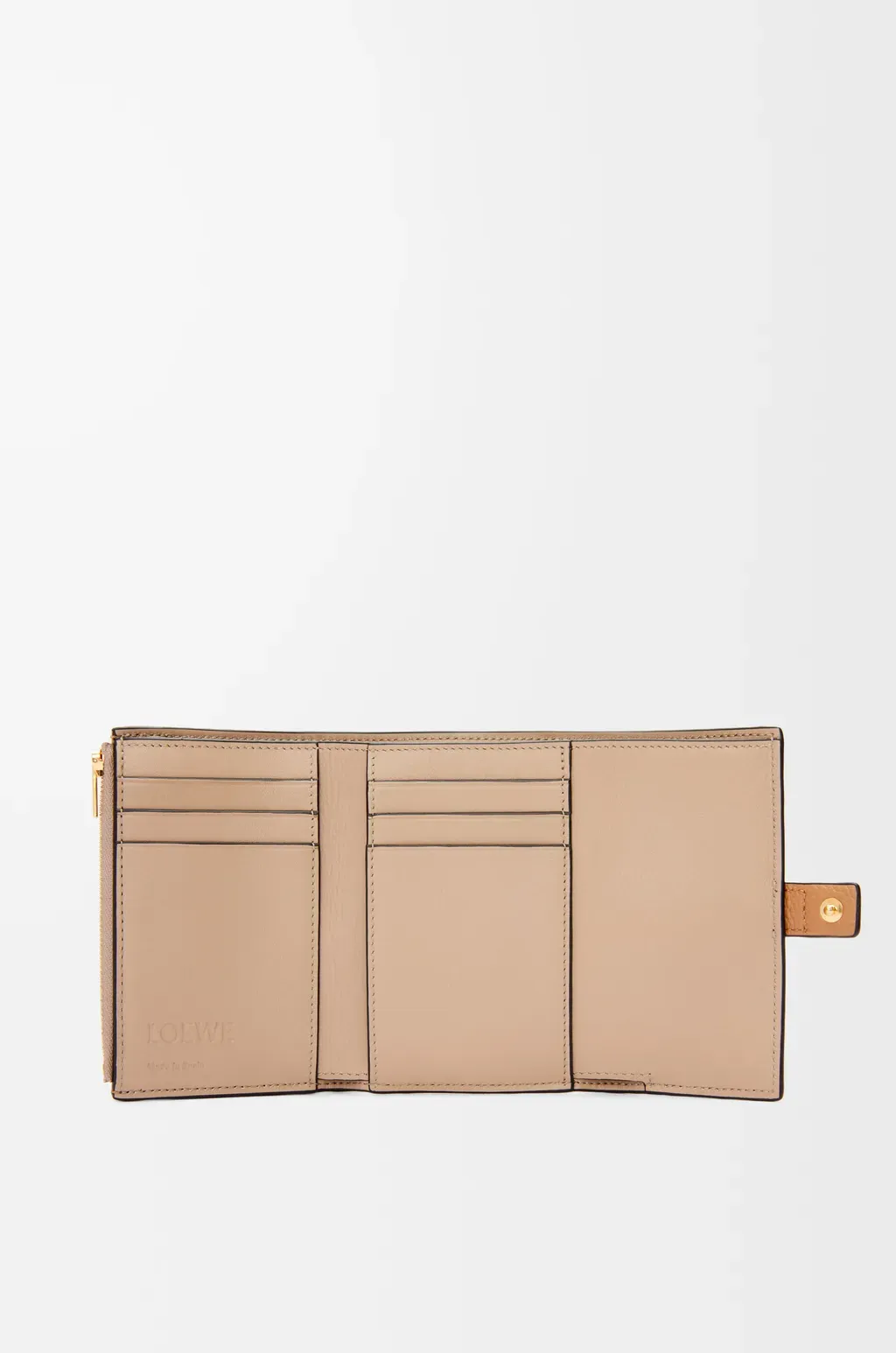 Small Vertical Wallet In Soft Grained Calfskin