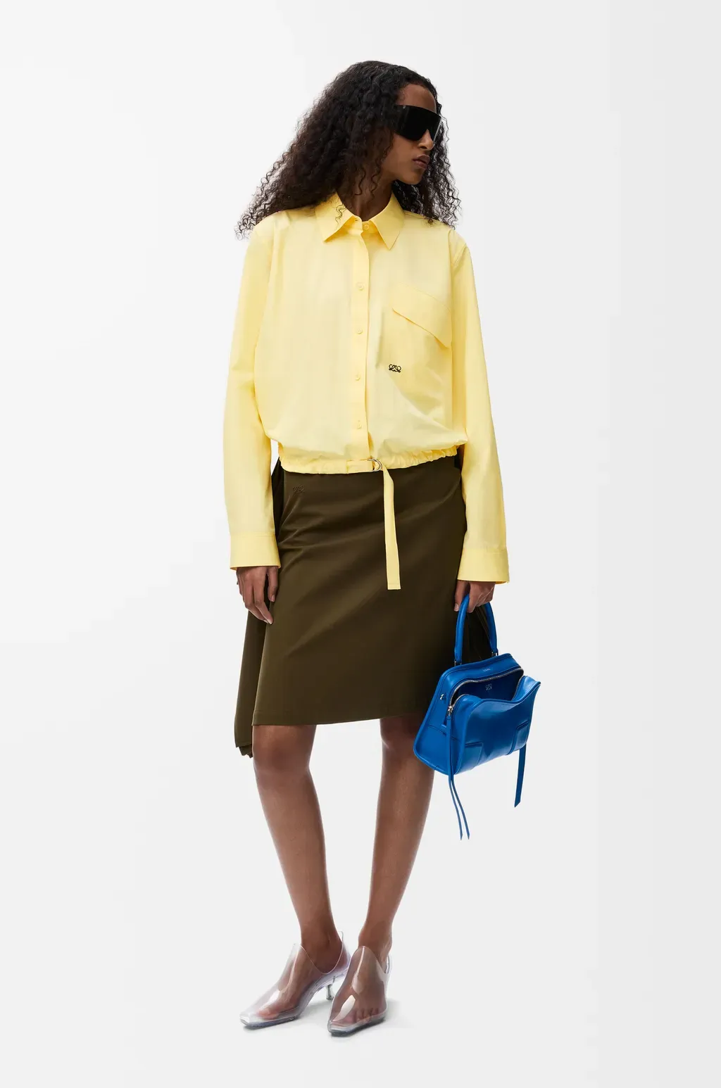 Belted Shirt In Cotton