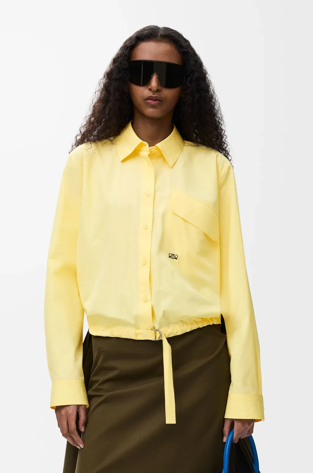 Belted Shirt In Cotton
