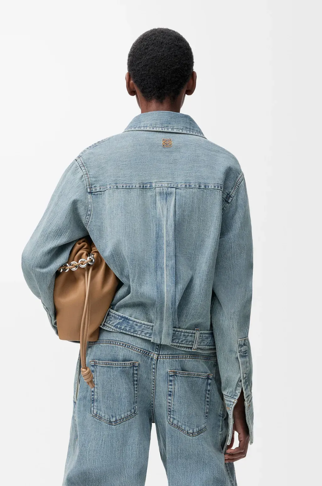 Draped Shirt In Denim