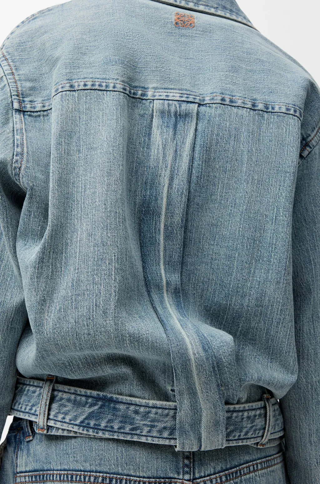 Draped Shirt In Denim