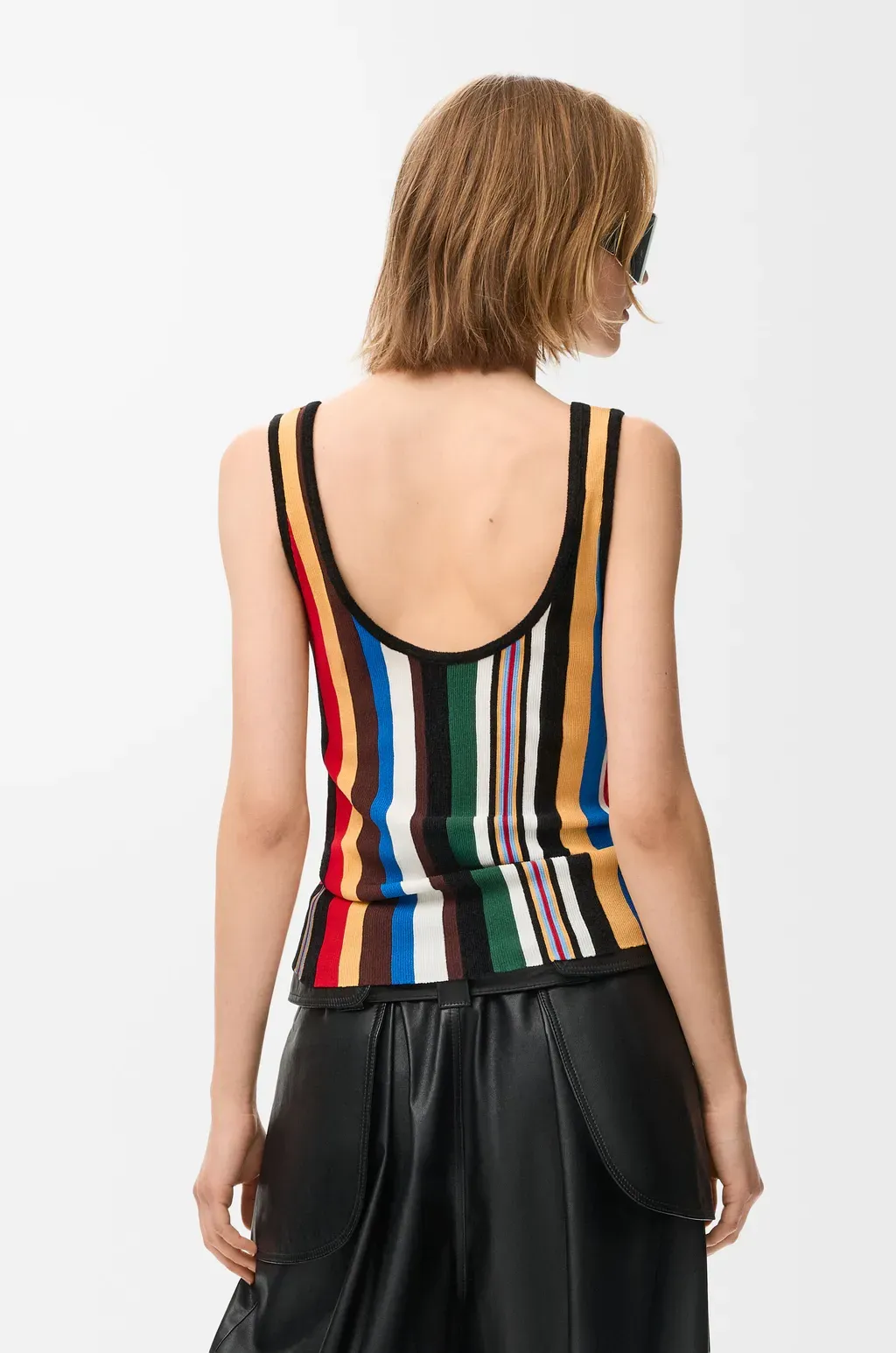 Tank Top In Stretch Viscose Blend