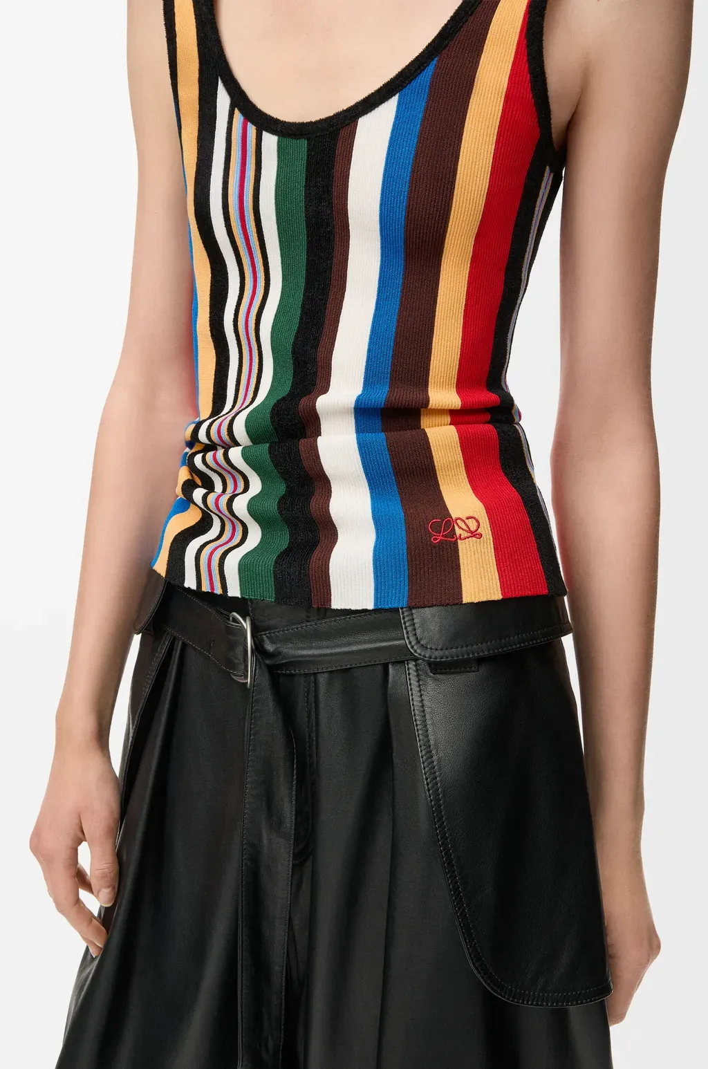 Tank Top In Stretch Viscose Blend