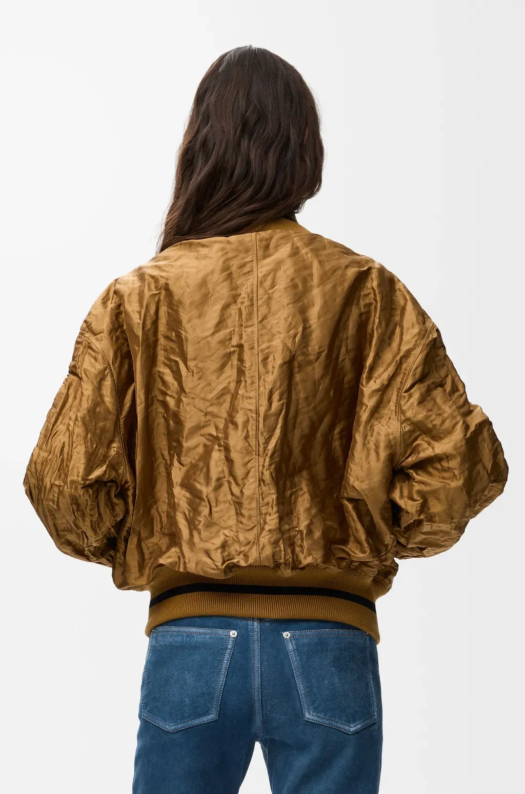 Bomber Jacket In Technical Fabric