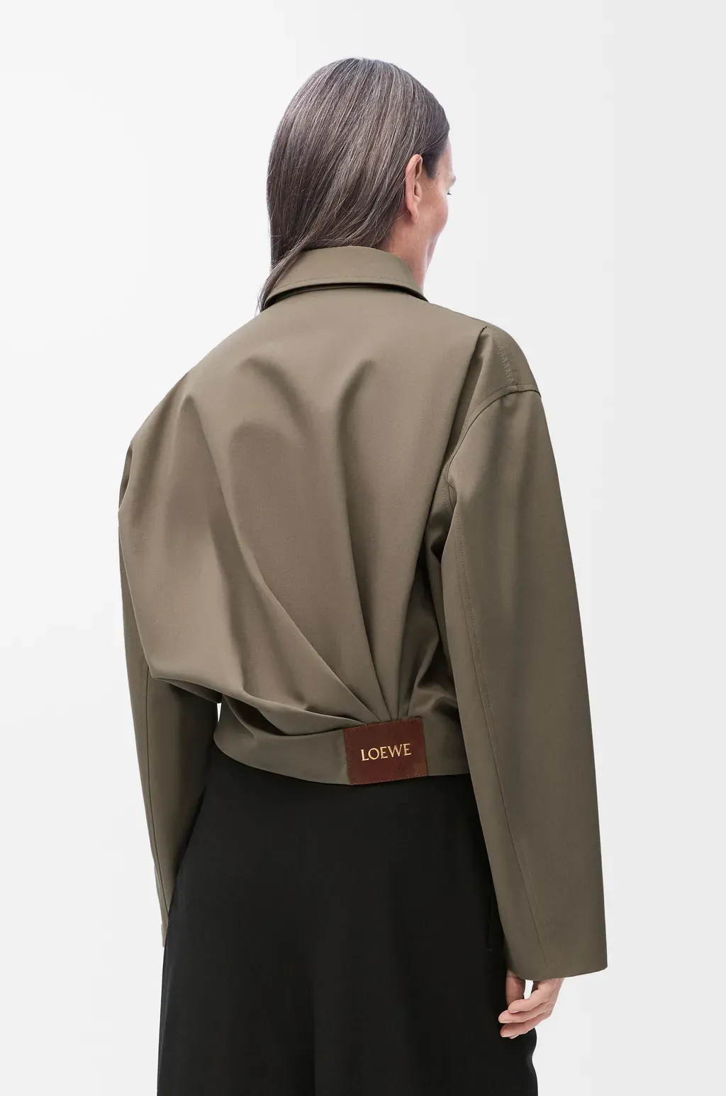 Draped Jacket In Cotton And Silk