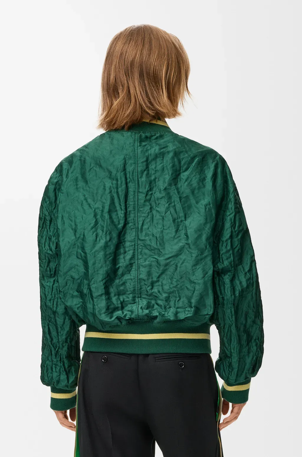 Bomber Jacket In Technical Fabric