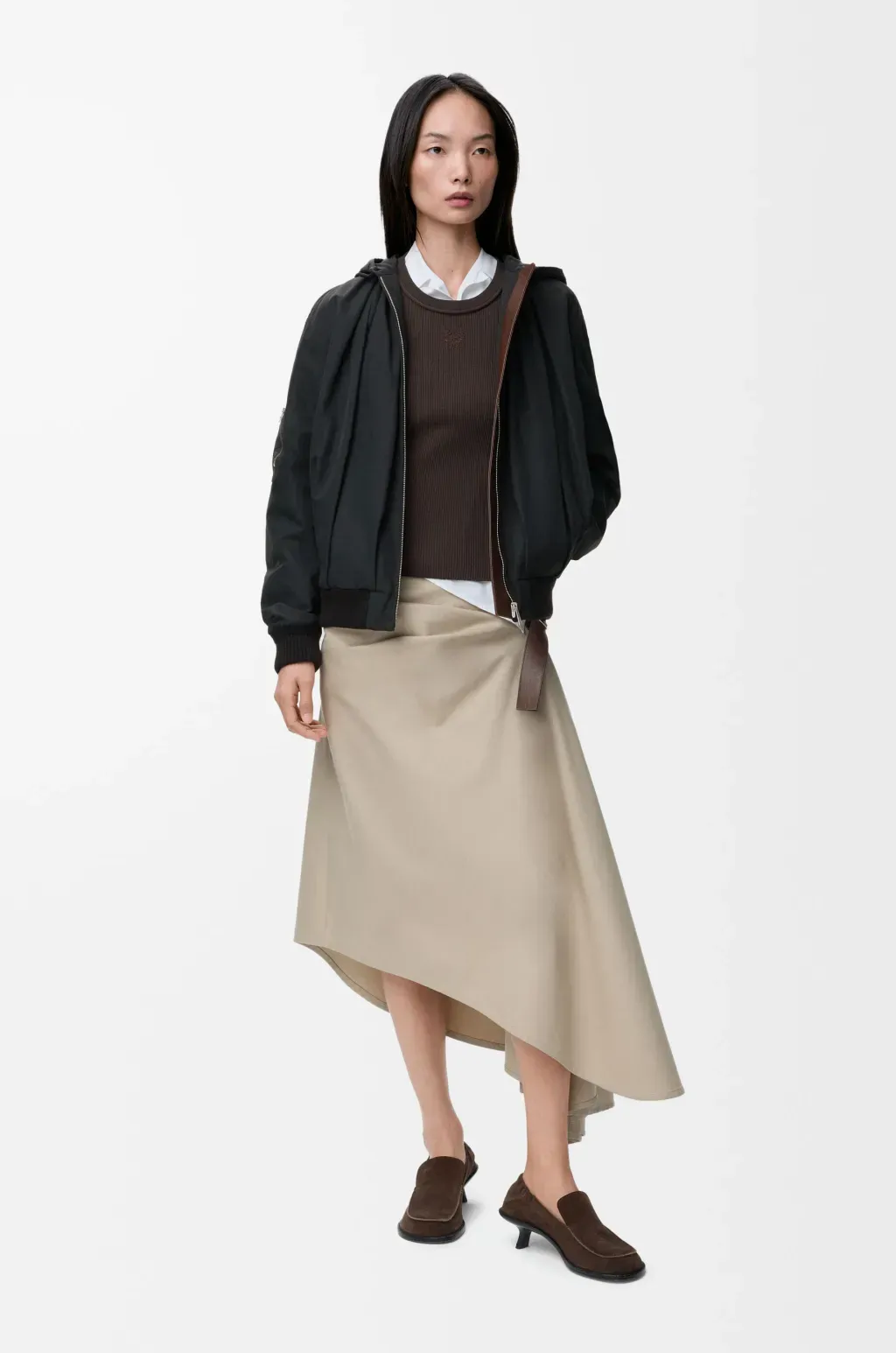 Hooded Jacket In Cotton Blend