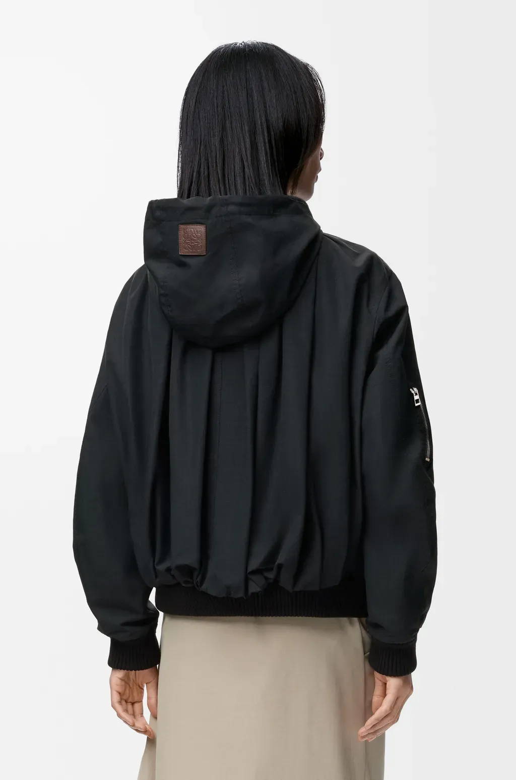 Hooded Jacket In Cotton Blend
