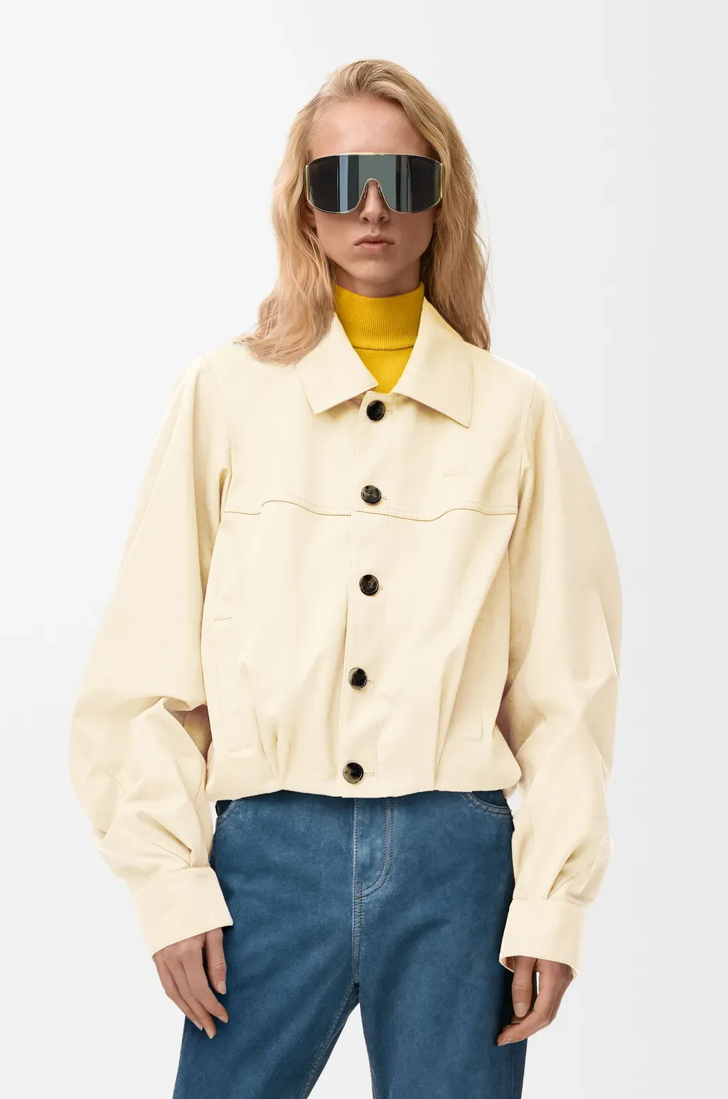 Jacket In Cotton And Silk
