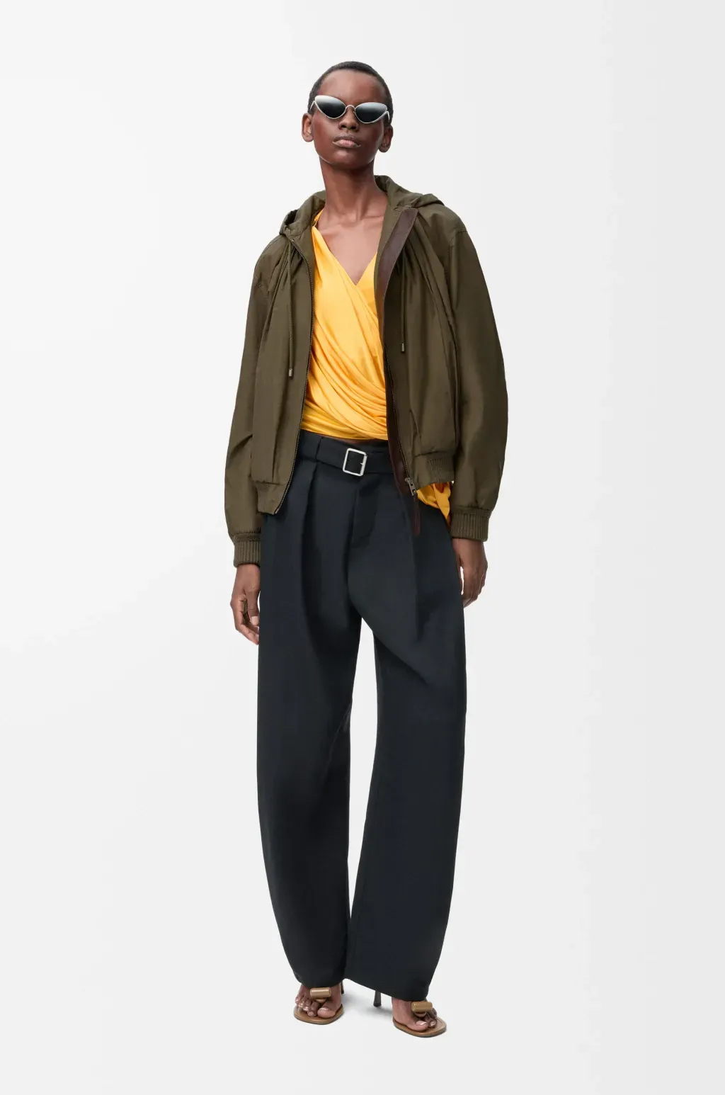 Hooded Jacket In Cotton Blend