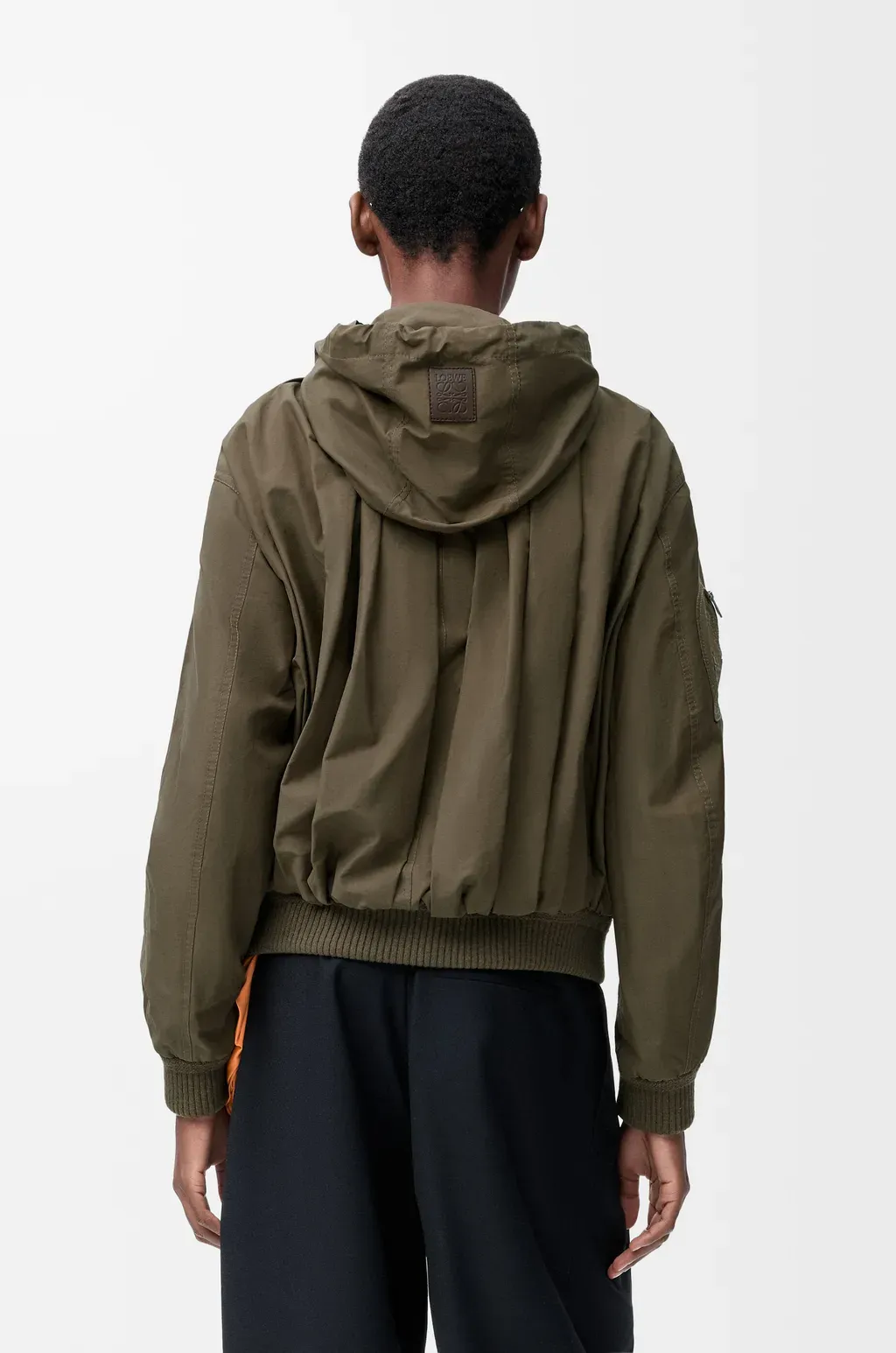 Hooded Jacket In Cotton Blend