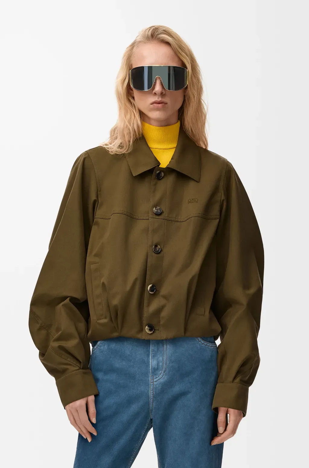 Jacket In Cotton And Silk