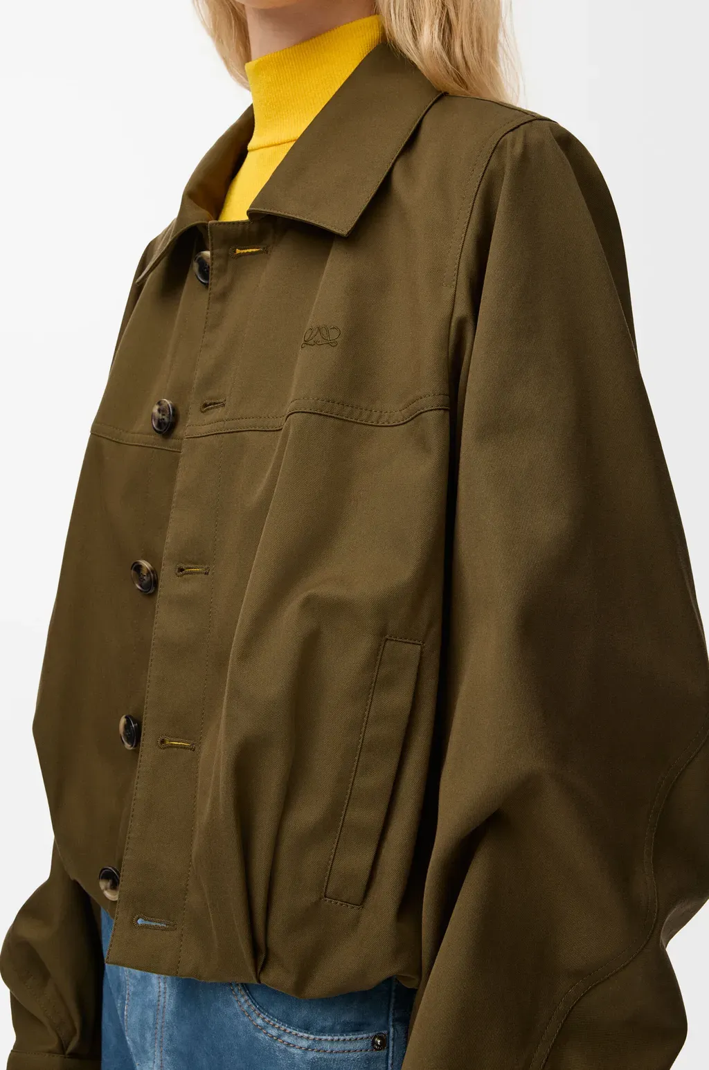 Jacket In Cotton And Silk