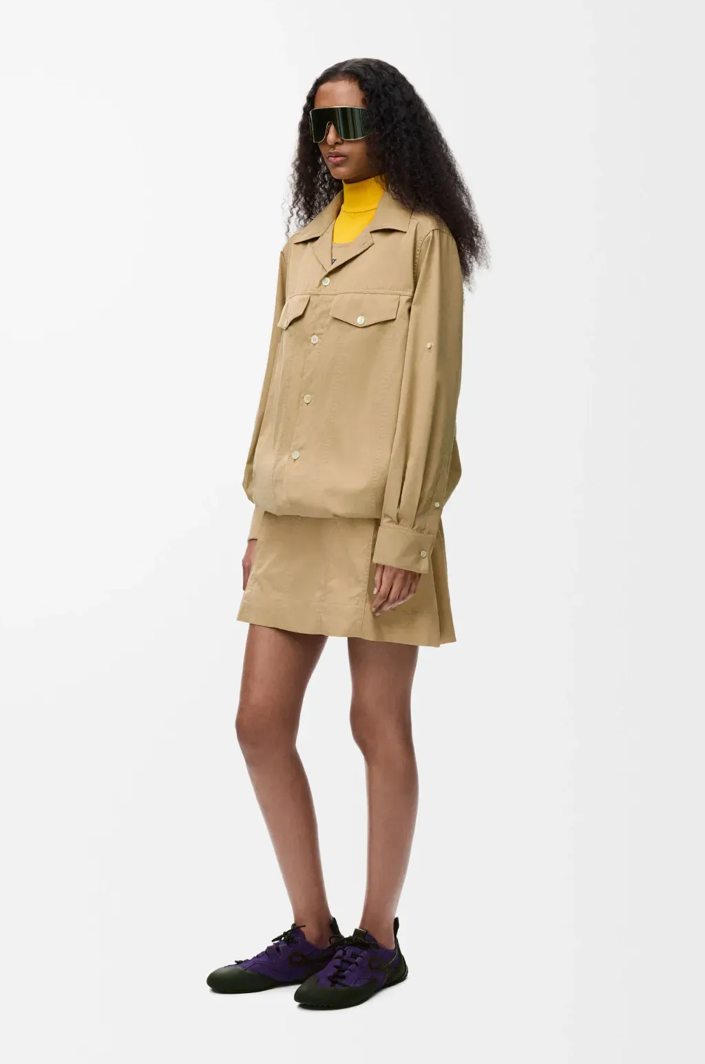 Dress In Cotton And Silk