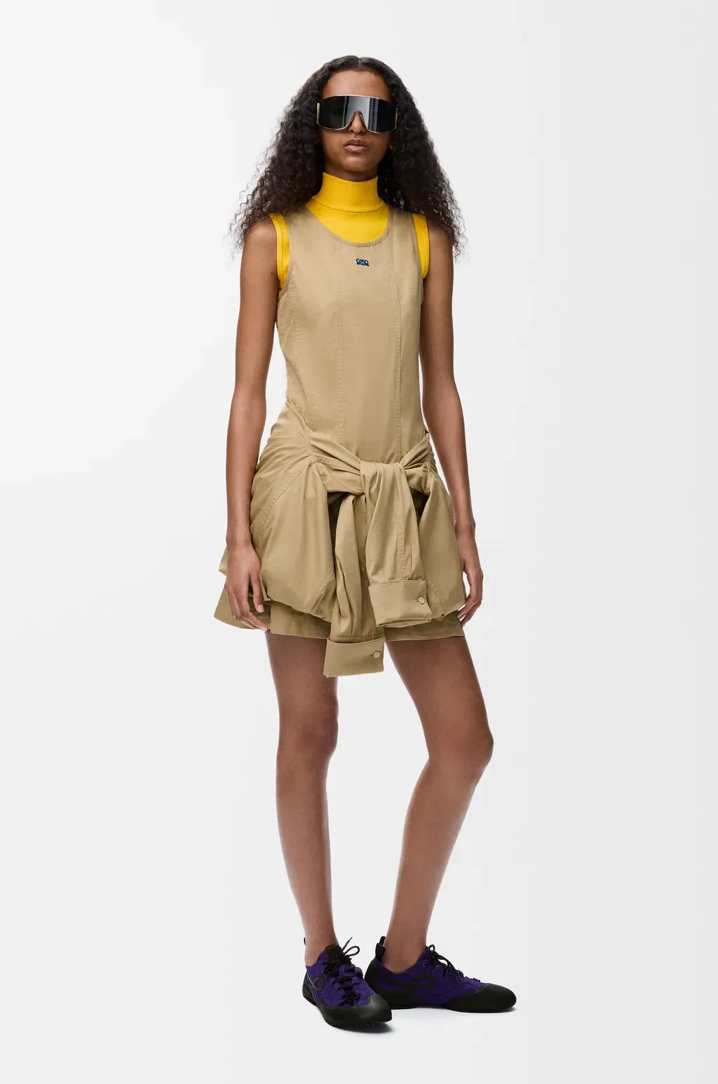 Dress In Cotton And Silk