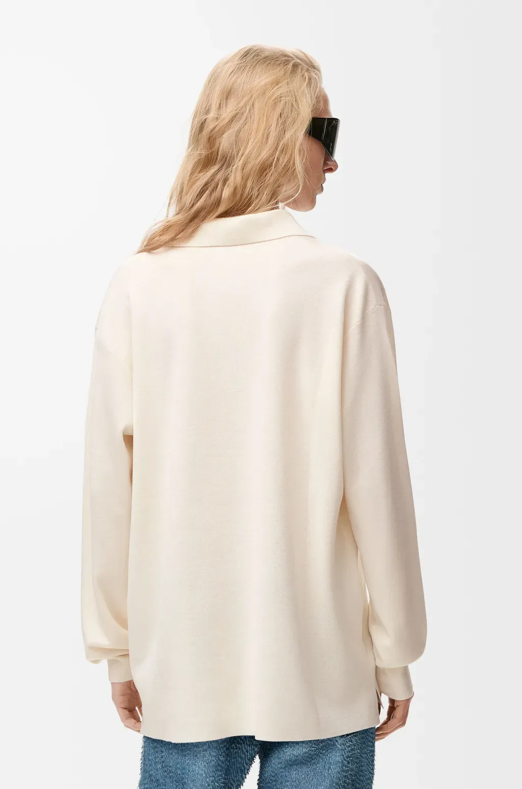 Polo Sweater In Cashmere And Silk Blend