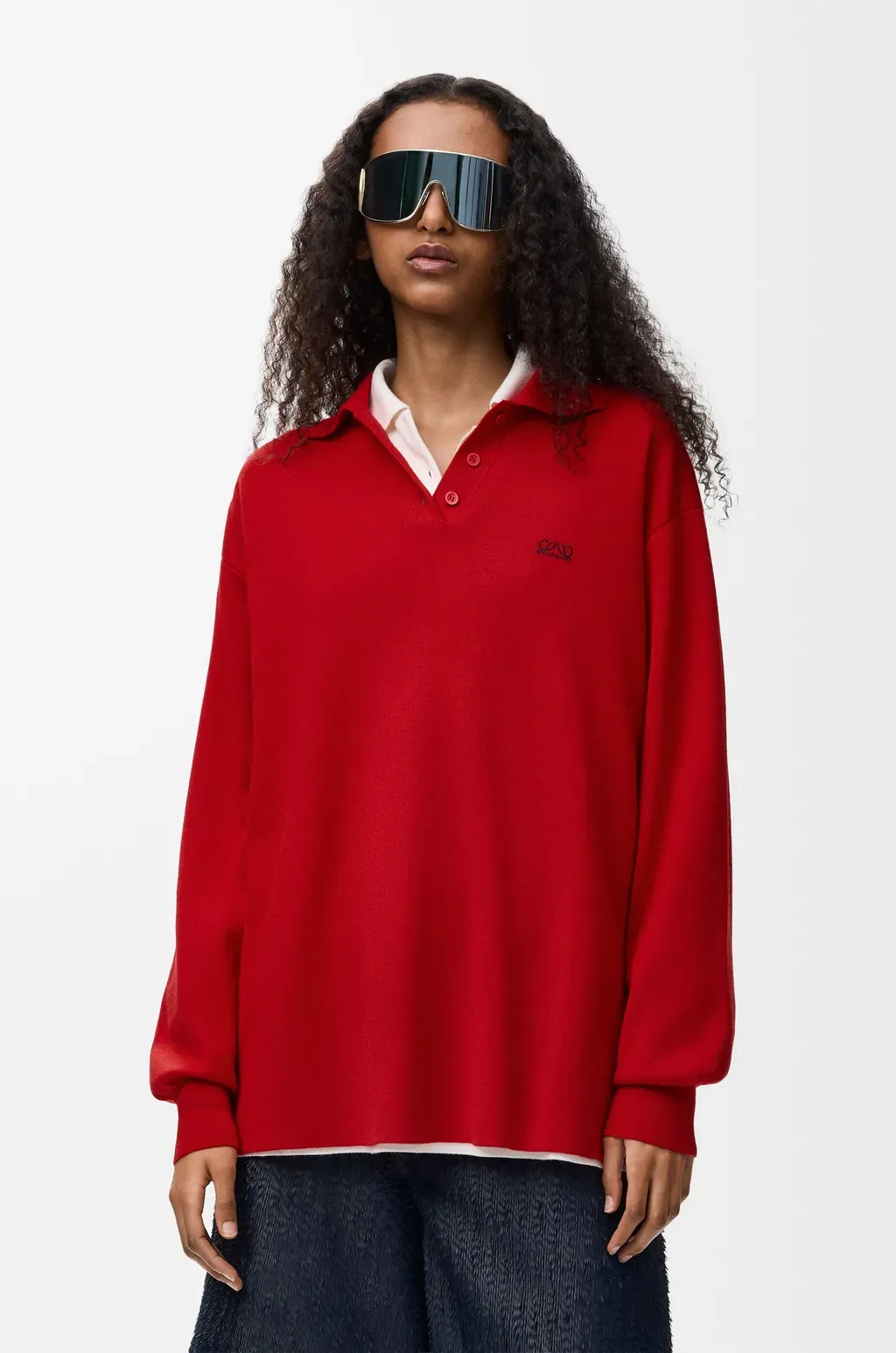 Polo Sweater In Cashmere And Silk Blend
