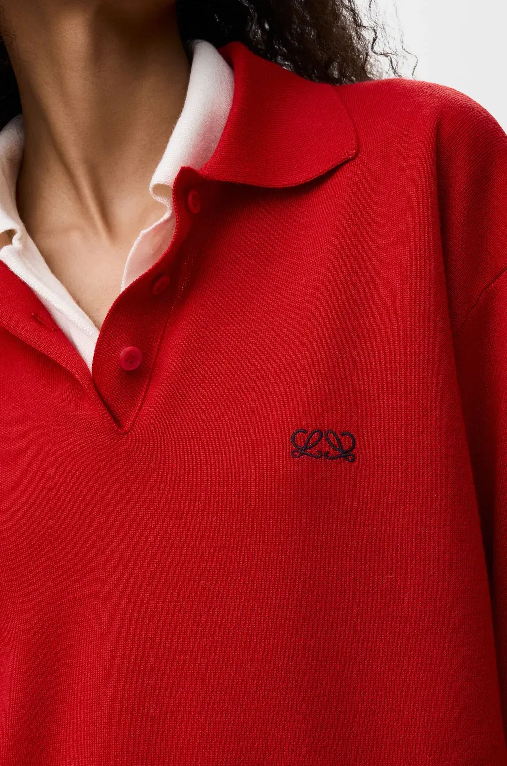 Polo Sweater In Cashmere And Silk Blend