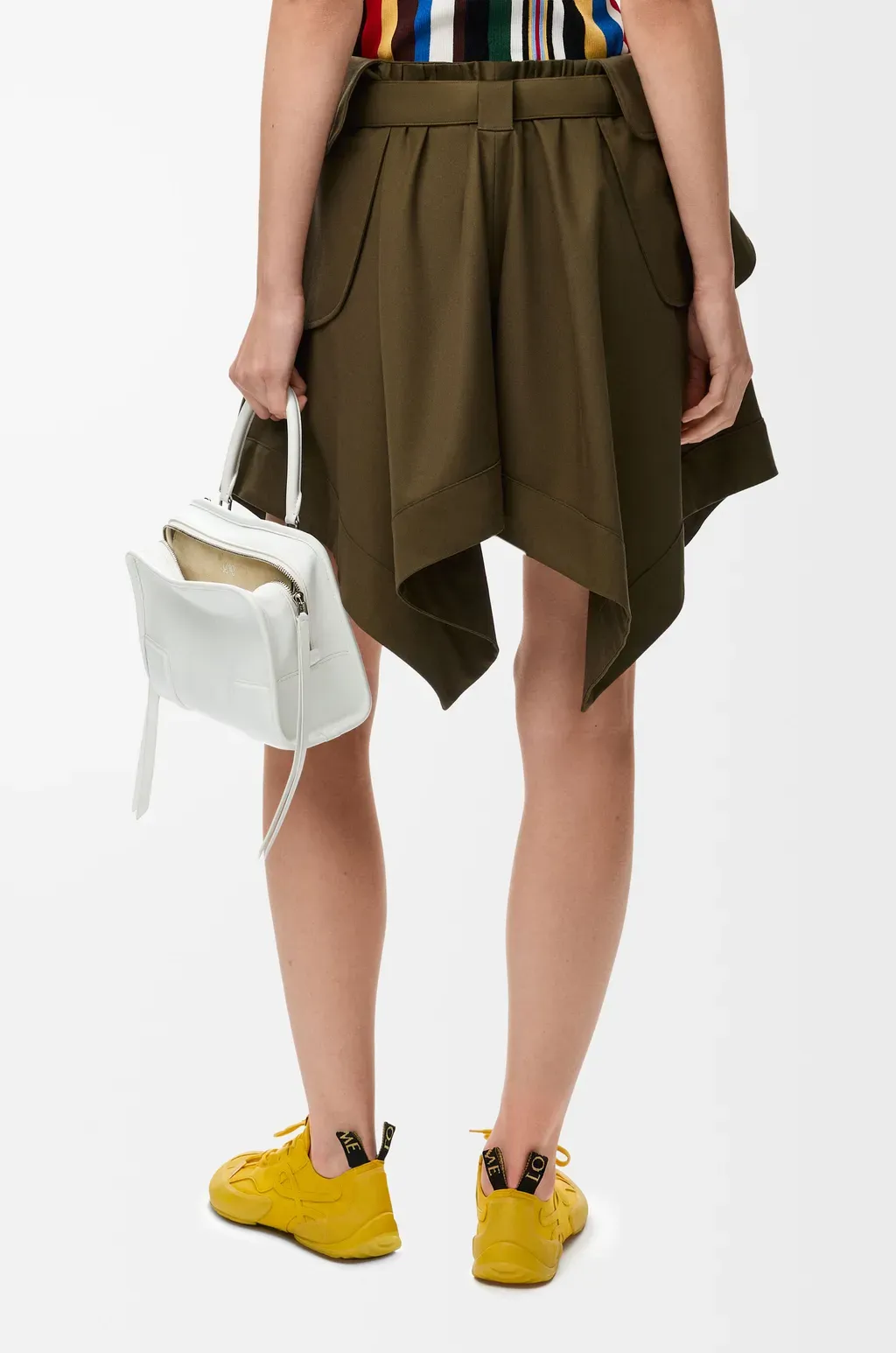Cargo Skirt In Cotton And Silk