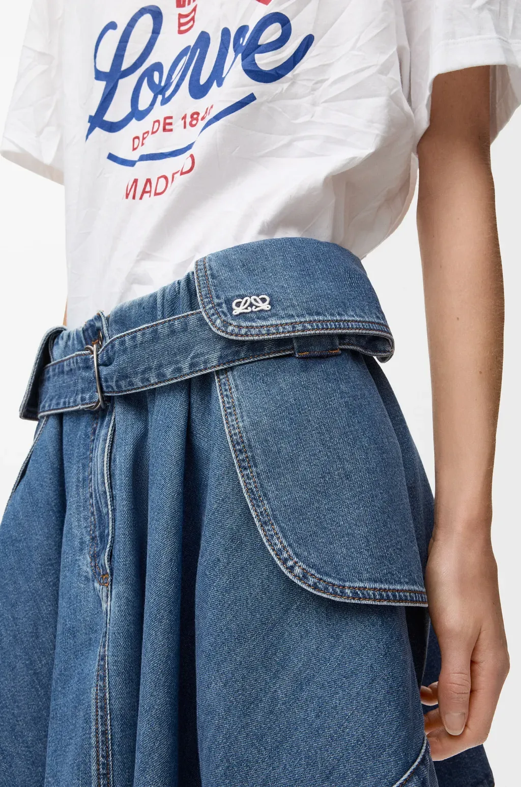 Cargo Skirt In Denim