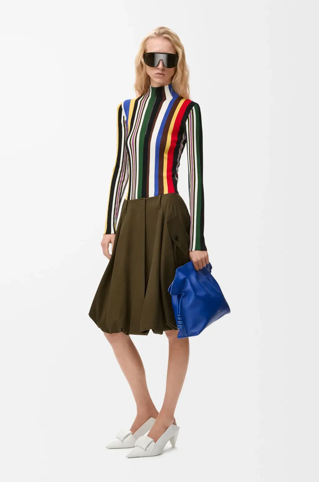 Skirt In Cotton And Silk