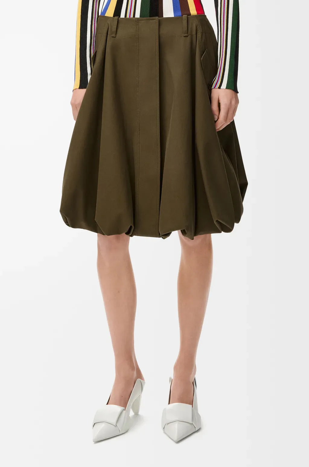 Skirt In Cotton And Silk