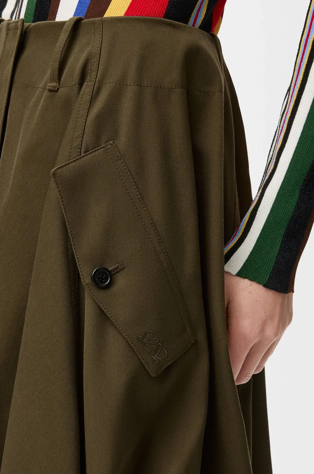 Skirt In Cotton And Silk