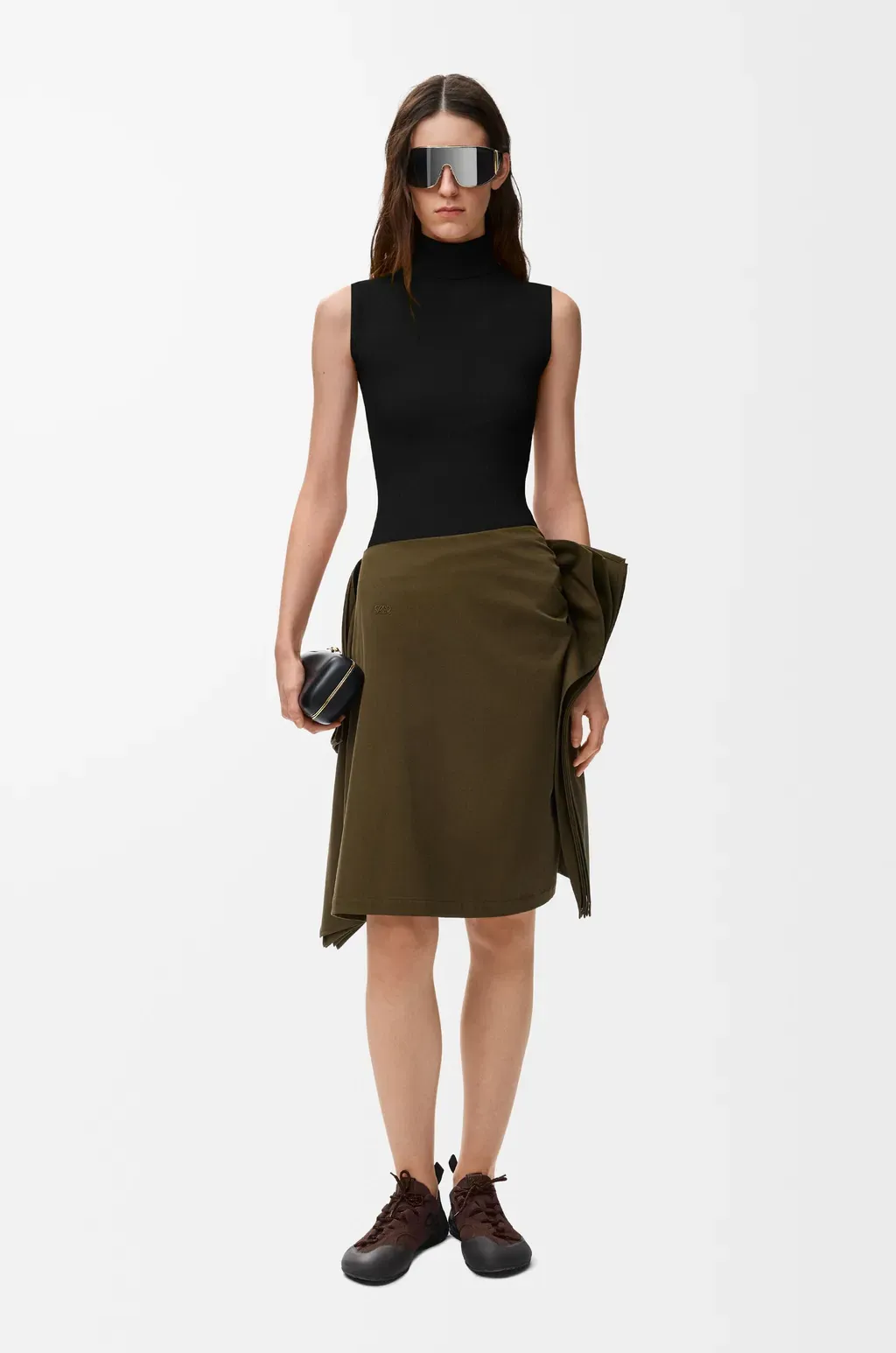 Skirt In Cotton And Silk