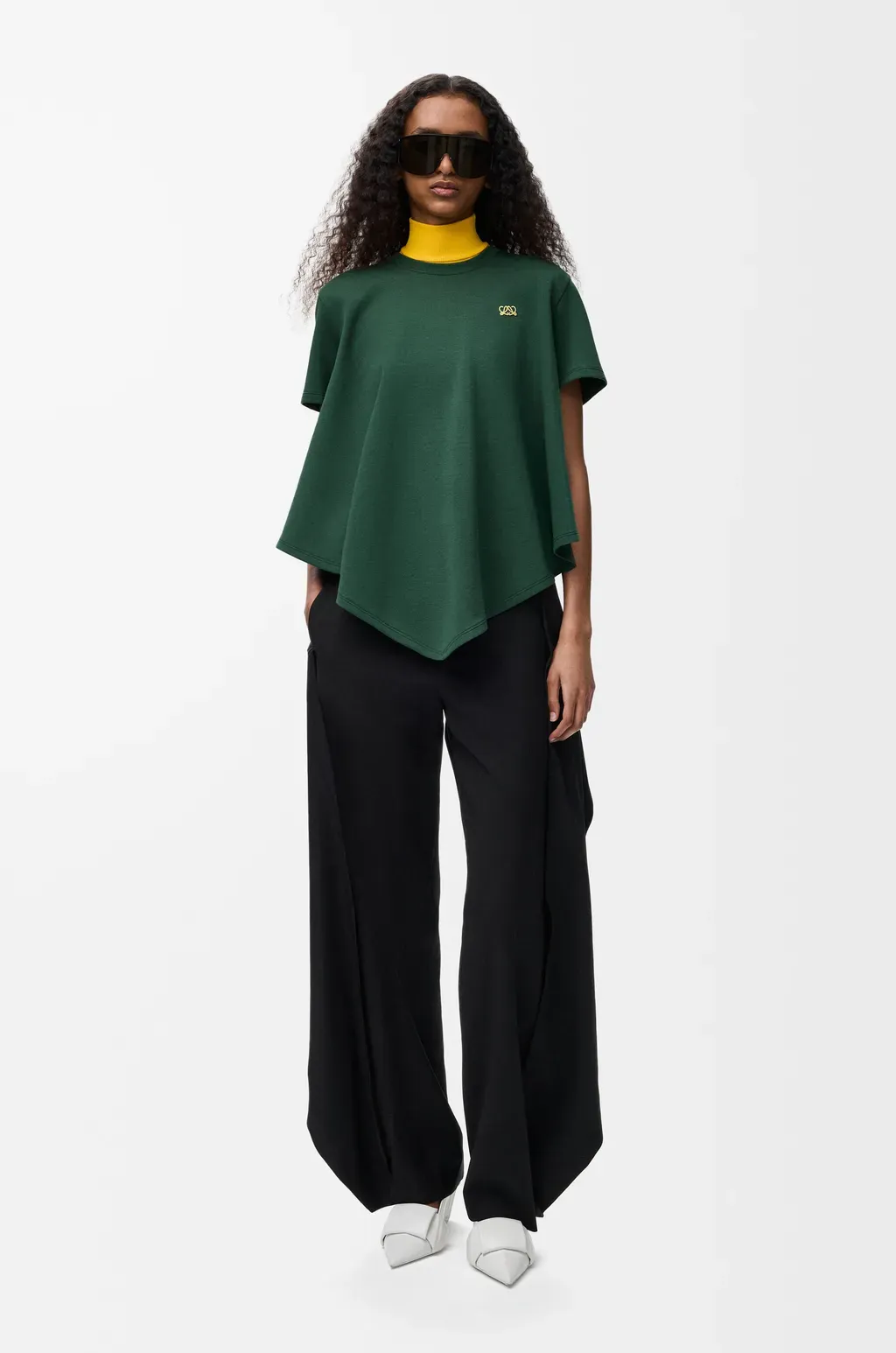 Cape T-Shirt In Cotton Blend