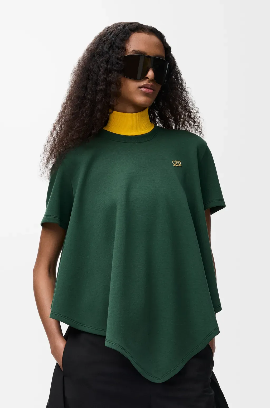 Cape T-Shirt In Cotton Blend