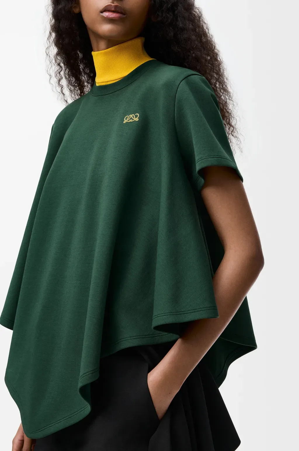 Cape T-Shirt In Cotton Blend
