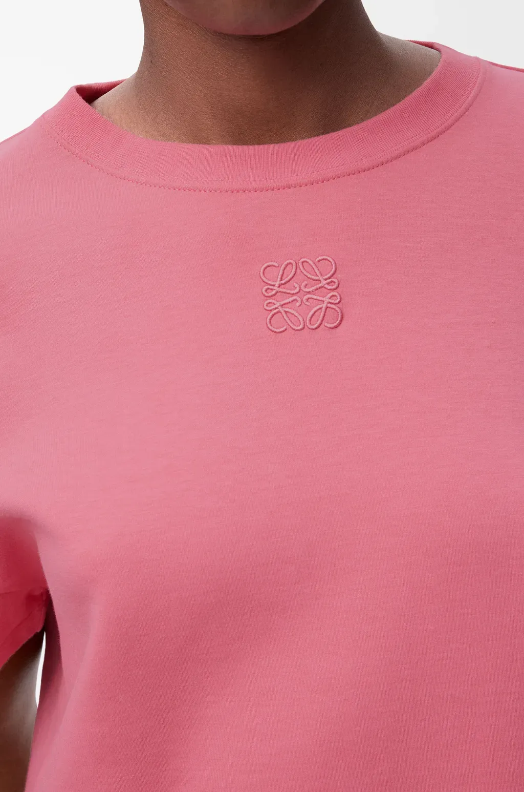 Asymmetric T-Shirt In Cotton Blend