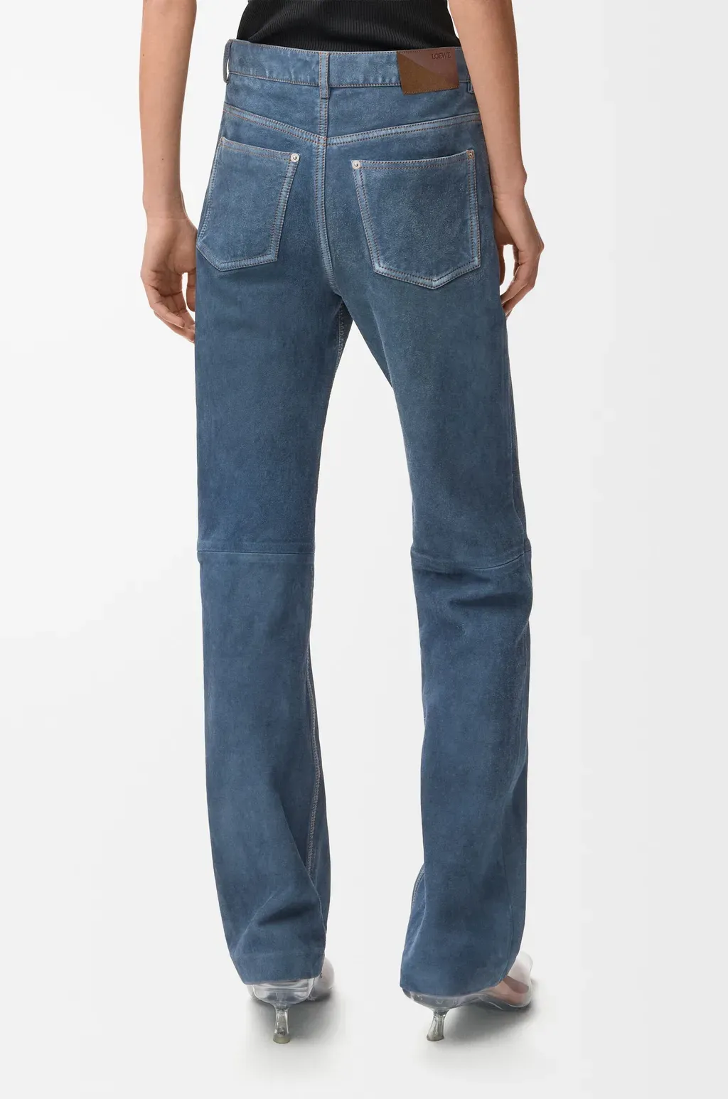 Trousers In Suede Goatskin