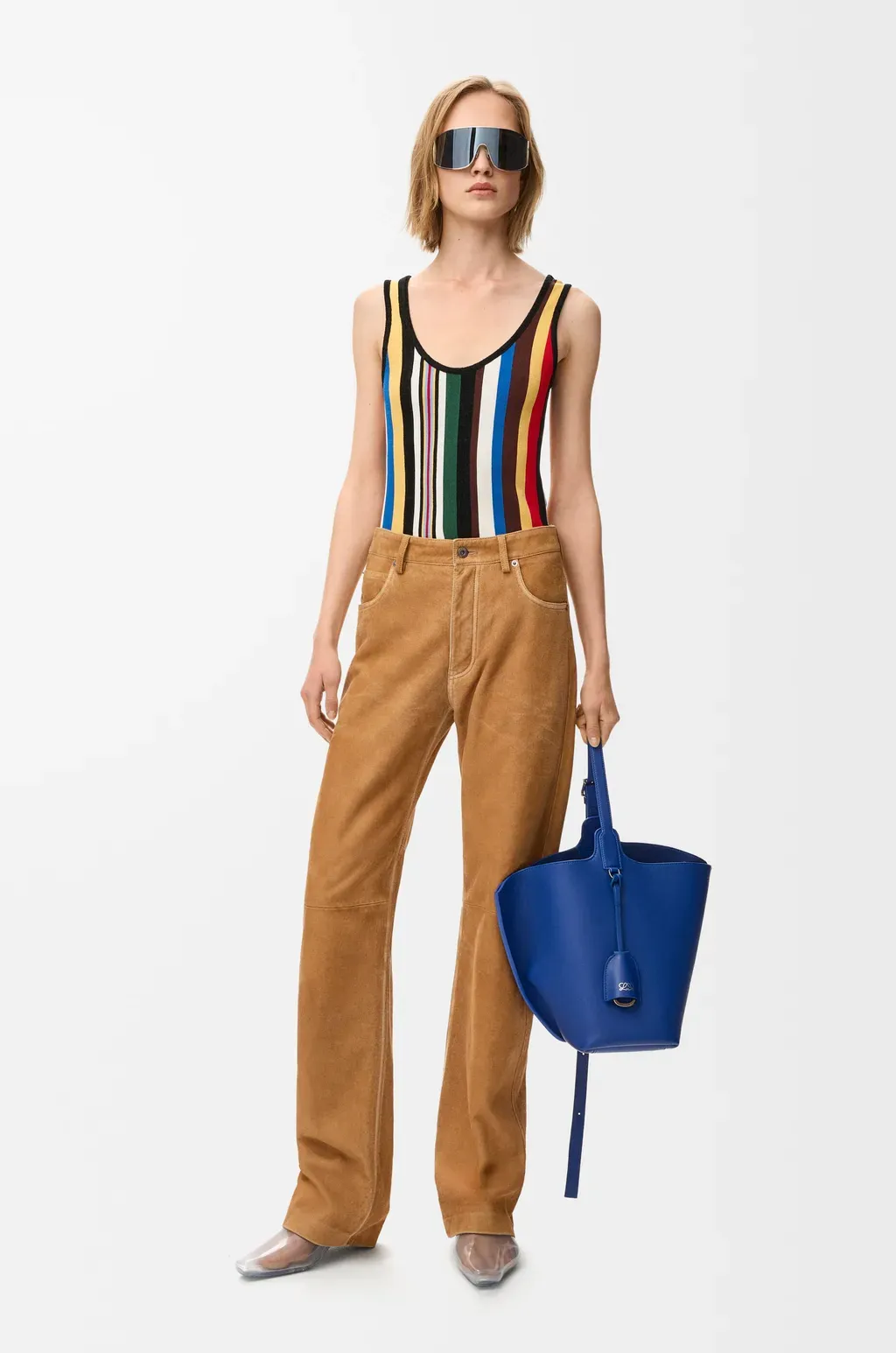 Trousers In Suede Goatskin