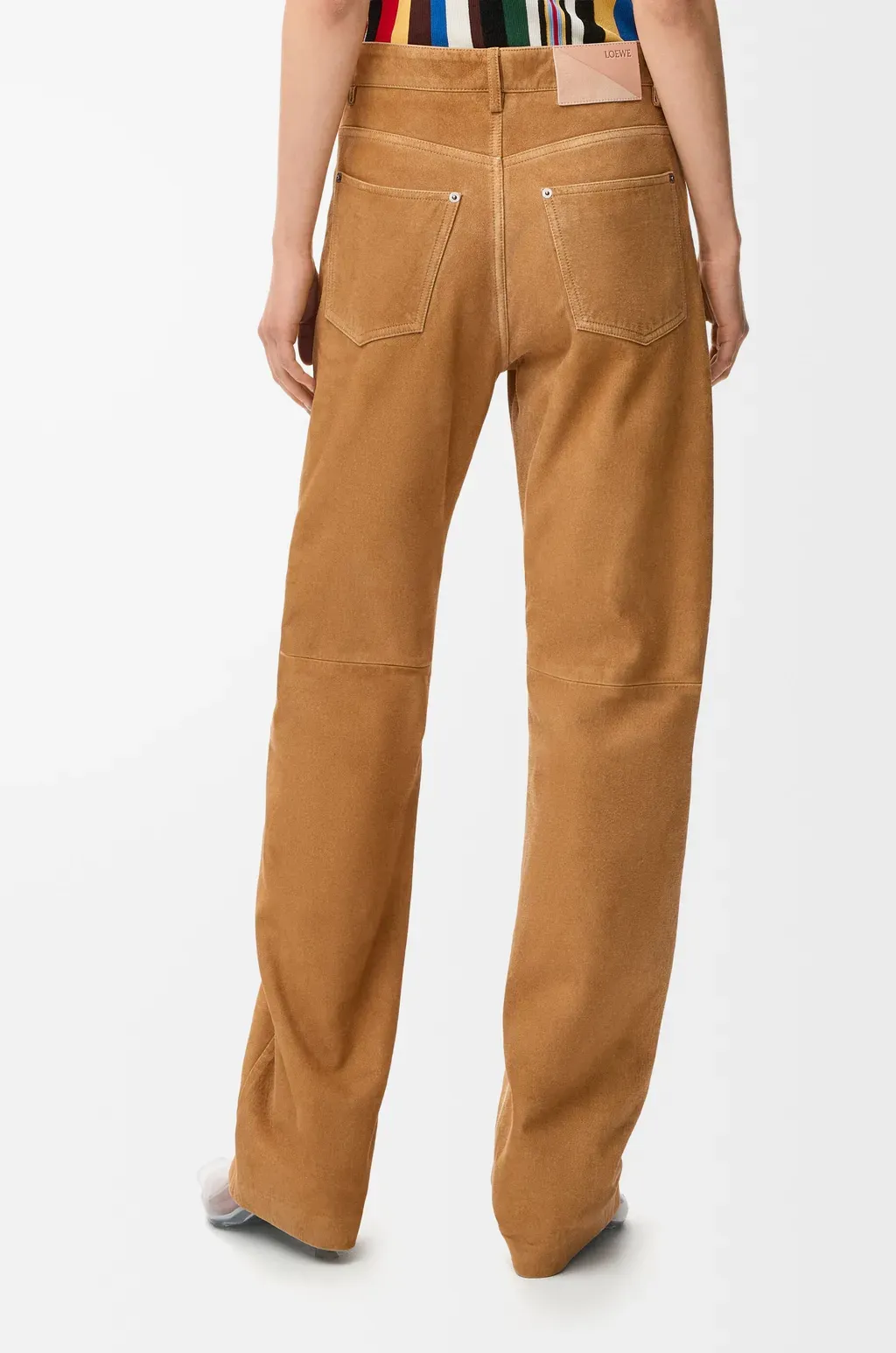Trousers In Suede Goatskin