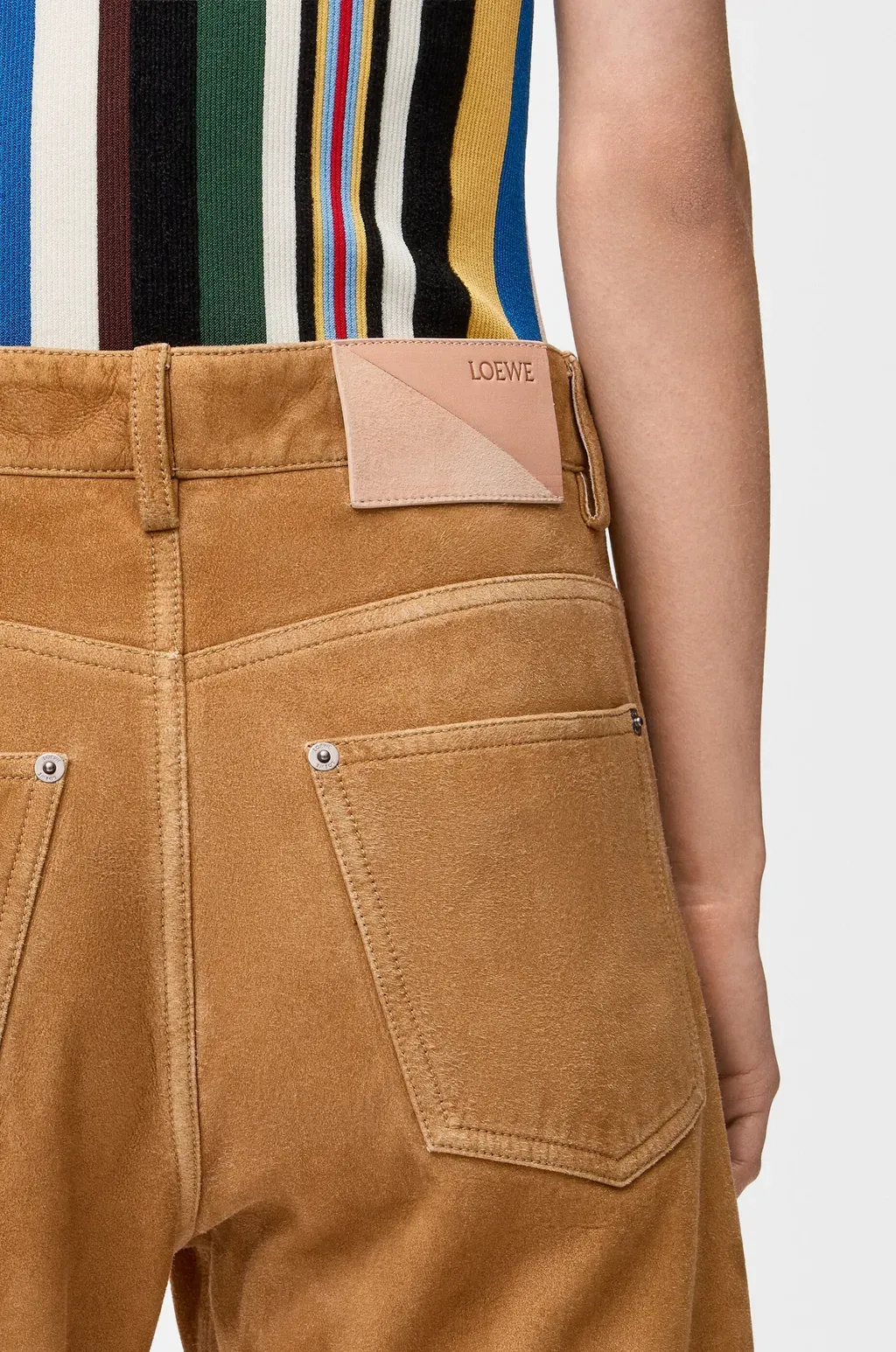 Trousers In Suede Goatskin