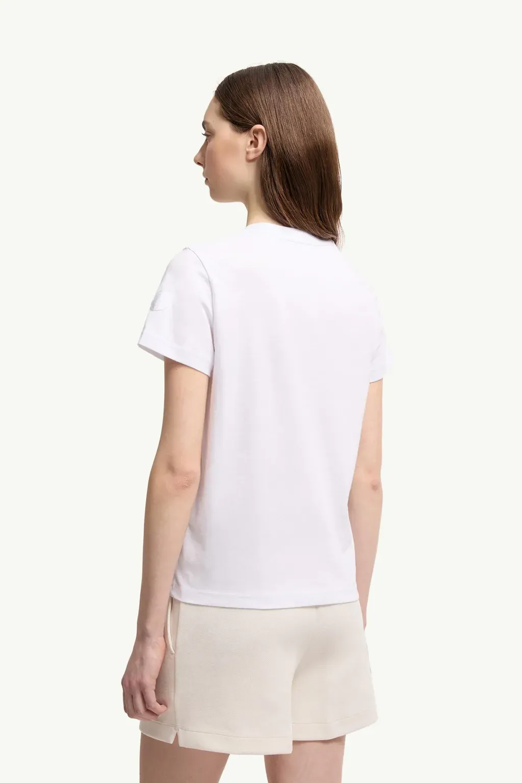 Ribbon Logo Cotton T-Shirt