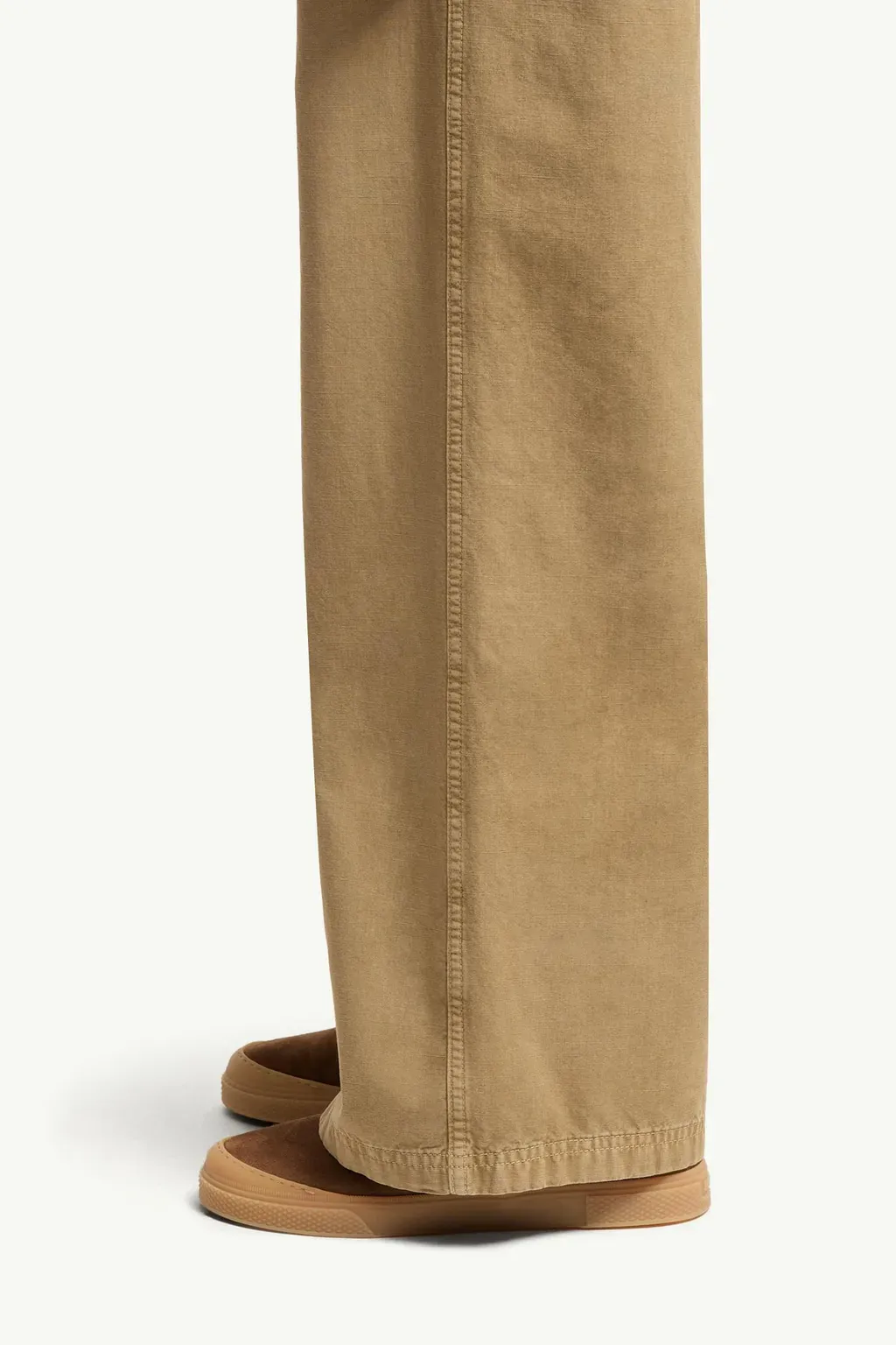 Cotton Wide Leg Trousers
