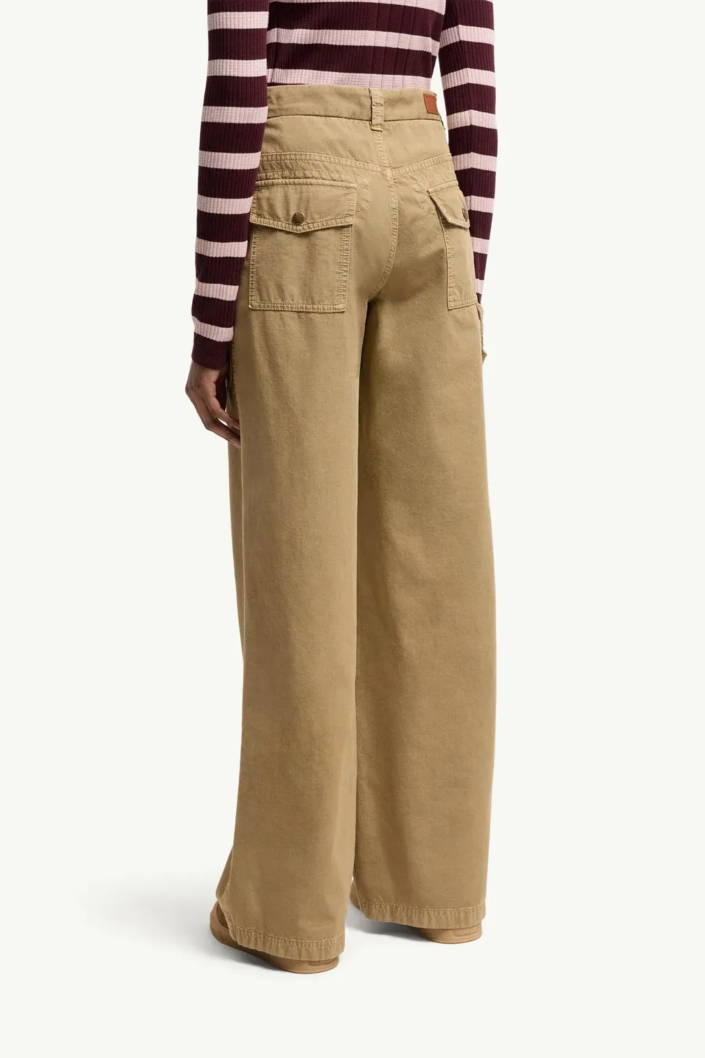 Cotton Wide Leg Trousers