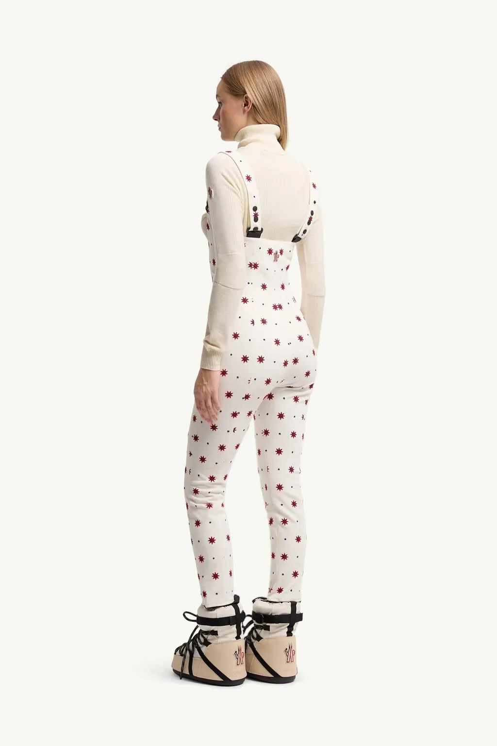 Geometric Pattern Technical Twill Ski Bib