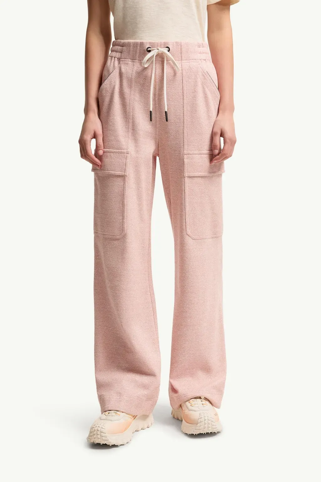 Linen & Cotton Blend Track Pants